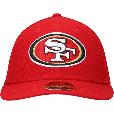 Men's New Era Scarlet San Francisco 49ers Omaha Low Profile 59FIFTY Fitted Hat