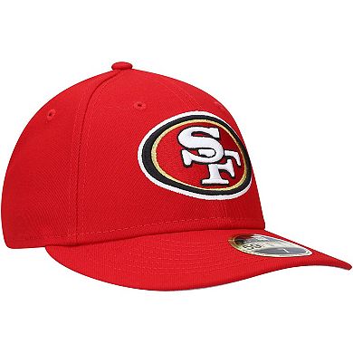 Men's New Era Scarlet San Francisco 49ers Omaha Low Profile 59FIFTY Fitted Hat