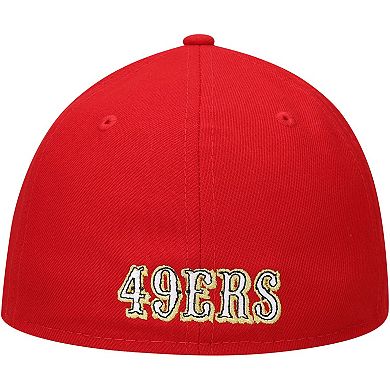 Men's New Era Scarlet San Francisco 49ers Omaha Low Profile 59FIFTY Fitted Hat