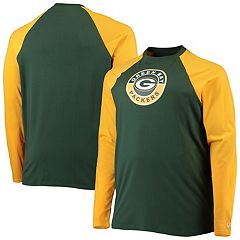 Women's New Era Green Green Bay Packers Plus Size Athletic Varsity Lace-Up  V-Neck Long Sleeve T-Shirt