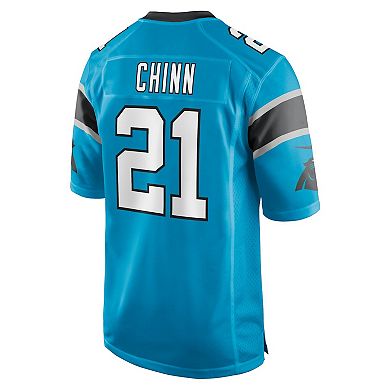 Men's Nike Jeremy Chinn Blue Carolina Panthers Game Jersey