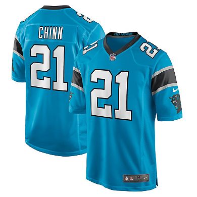 Men's Nike Jeremy Chinn Blue Carolina Panthers Game Jersey