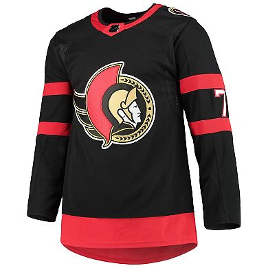 Men's adidas Brady Tkachuk Black Ottawa Senators Home Primegreen Authentic Pro Player Jersey