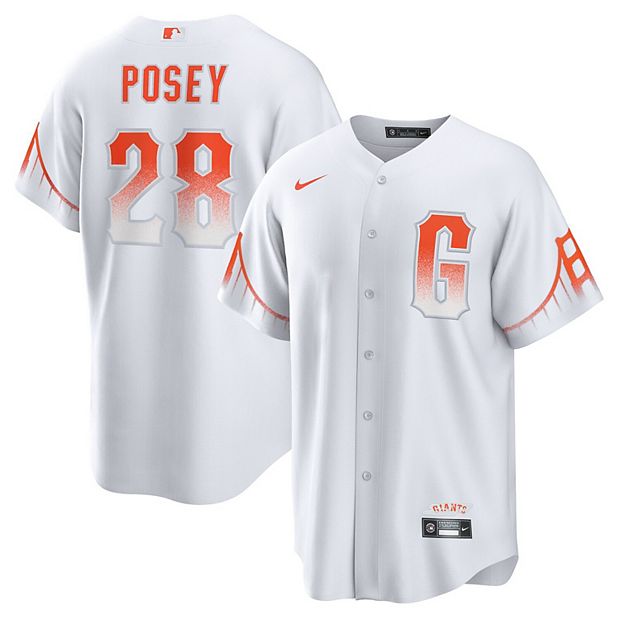 prisión pantalones pobreza Men's Nike Buster Posey White San Francisco Giants City Connect Replica  Player Jersey