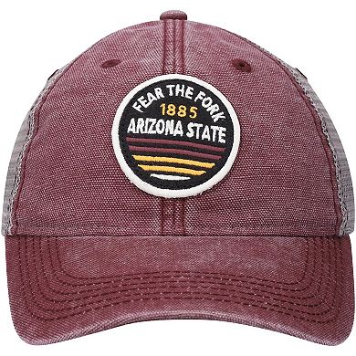 Men's Maroon Arizona State Sun Devils Sunset Dashboard Trucker Snapback Hat