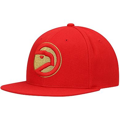 Men's Mitchell & Ness Red Atlanta Hawks Hardwood Classics 50th ...