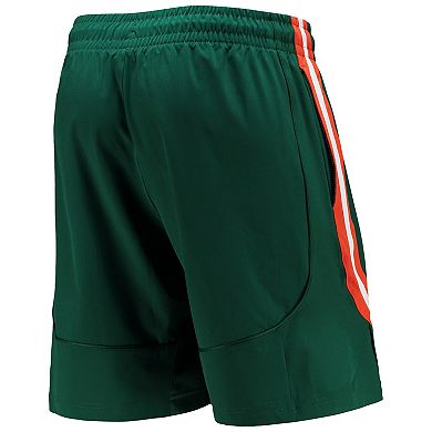 Men's adidas Green Miami Hurricanes Swingman Basketball AEROREADY Shorts