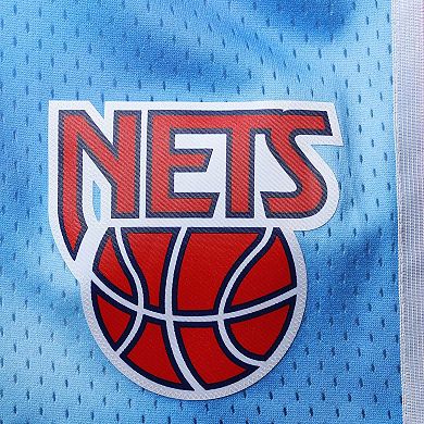 Men's Mitchell & Ness Blue New Jersey Nets Big & Tall Hardwood Classics Team Swingman Shorts