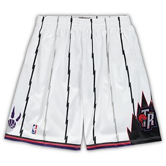 Men's Mitchell & Ness White Toronto Raptors Big & Tall Hardwood Classics Team Swingman Shorts