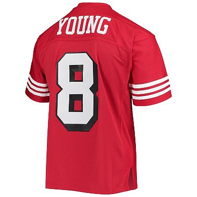 Men's Mitchell & Ness Steve Young Scarlet San Francisco 49ers Legacy Replica Jersey