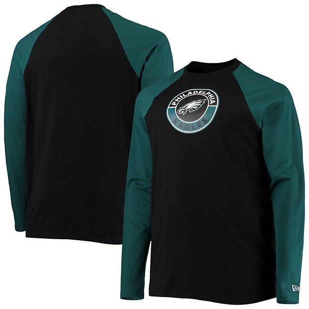 Philadelphia Eagles Nike Dri-Fit Cotton Long Sleeve Raglan T-Shirt - Mens