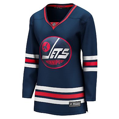 Women's Fanatics Branded Navy Winnipeg Jets 2021/22 Alternate Premier Breakaway Player Jersey