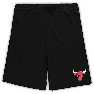 Men's Concepts Sport Red/Black Chicago Bulls Big & Tall T-Shirt & Shorts Sleep Set