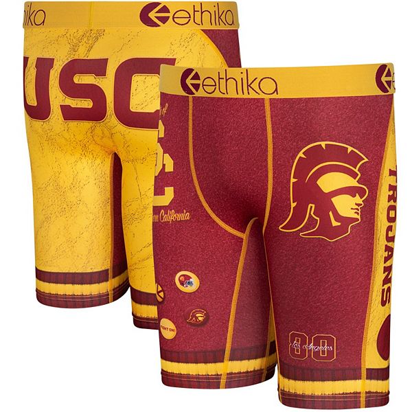 Men's Ethika Cardinal USC Trojans Schoolin' Boxers Briefs