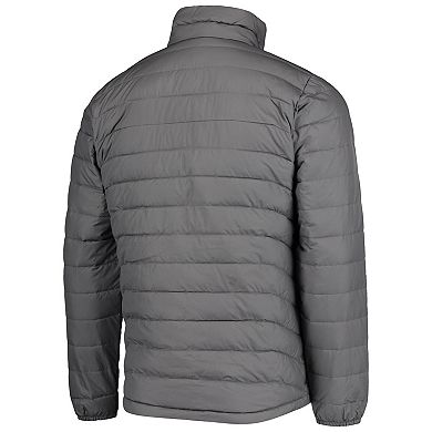 Men's Columbia Gray Oregon Ducks Powder Lite Omni-Heat Reflective Full-Zip Jacket