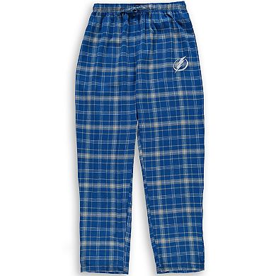 Men's Concepts Sport Blue Tampa Bay Lightning Big & Tall Lodge T-Shirt & Pants Sleep Set