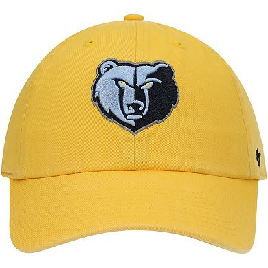 Men's '47 Gold Memphis Grizzlies Team Clean Up Adjustable Hat