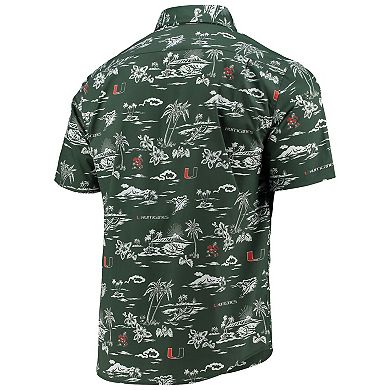 Men's Reyn Spooner Green Miami Hurricanes Classic Button-Down Shirt