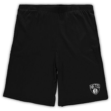 Men's Concepts Sport Heathered Gray/Black Brooklyn Nets Big & Tall T-Shirt & Shorts Sleep Set