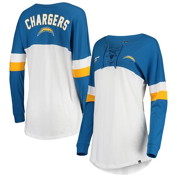 Men's Starter Powder Blue/Gold Los Angeles Chargers Field Jersey Long  Sleeve T-Shirt