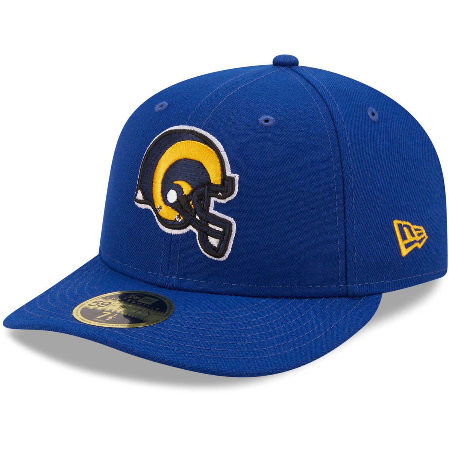 New Era Cream Los Angeles Rams Chrome Dim 59FIFTY Fitted Hat