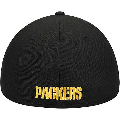Men's New Era Black Green Bay Packers Omaha Low Profile 59FIFTY Fitted Hat