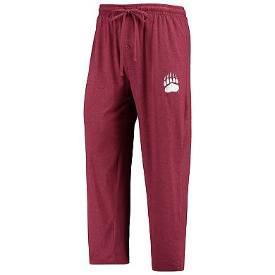 Men's Concepts Sport Maroon/Heathered Charcoal Montana Grizzlies Meter Long Sleeve T-Shirt & Pants Sleep Set