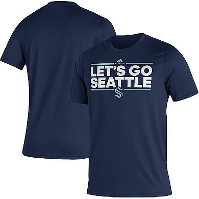 Men's adidas Navy Seattle Kraken Dassler Creator T-Shirt