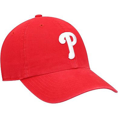 Youth '47 Red Philadelphia Phillies Team Logo Clean Up Adjustable Hat