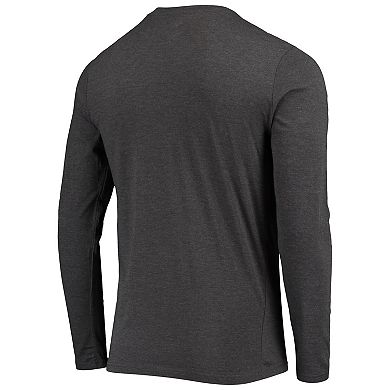 Men's Concepts Sport Navy/Heathered Charcoal Nevada Wolf Pack Meter Long Sleeve T-Shirt & Pants Sleep Set