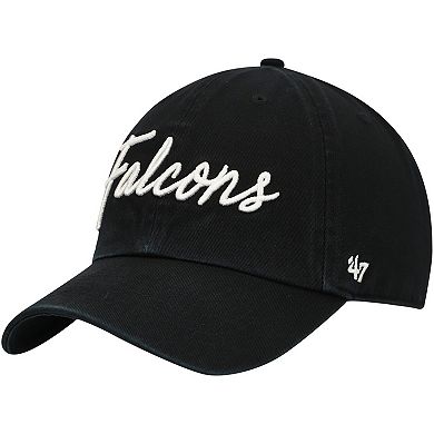 Women's '47 Black Atlanta Falcons Vocal Clean Up Adjustable Hat