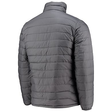 Men's Columbia Gray Clemson Tigers Powder Lite Omni-Heat Reflective Full-Zip Jacket