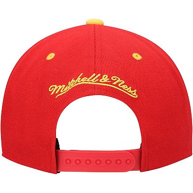 Men's Mitchell & Ness Red Houston Rockets 40th Anniversary Color Flip Snapback Hat