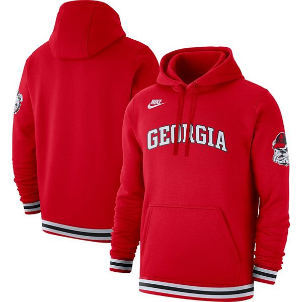 Men's Nike Red Georgia Bulldogs Retro Pullover Hoodie