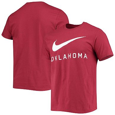 Men's Nike Crimson Oklahoma Sooners Big Swoosh T-Shirt