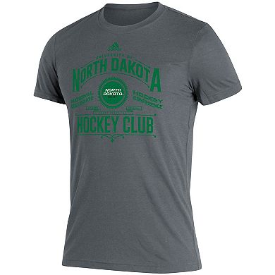 Men's adidas Heathered Gray North Dakota Hockey Blend T-Shirt