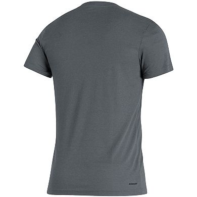 Men's adidas Heathered Gray North Dakota Hockey Blend T-Shirt