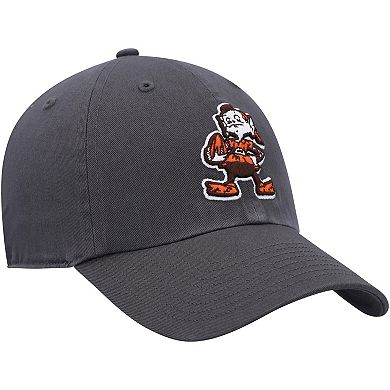 Men's '47 Charcoal Cleveland Browns Clean Up Legacy Adjustable Hat
