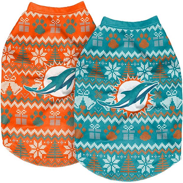 Miami Dolphins Teal Dog Jersey