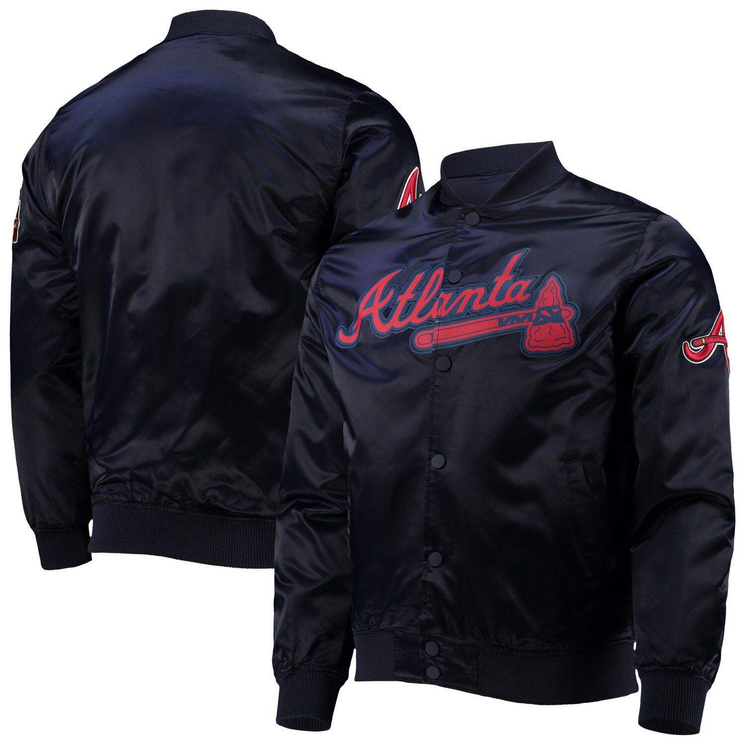 SAN FRANCISCO 49ERS OLD ENGLISH SATIN JACKET (BLACK) – Pro Standard