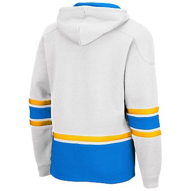 Men's Colosseum White UCLA Bruins Lace Up 3.0 Pullover Hoodie