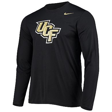 Men's Nike Black UCF Knights School Logo Legend Performance Long Sleeve ...