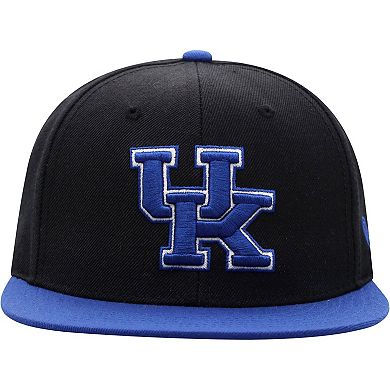 Men's Top of the World Black/Royal Kentucky Wildcats Team Color Two-Tone Fitted Hat