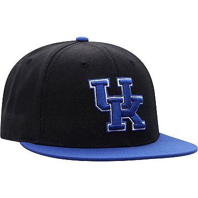 Men's Top of the World Black/Royal Kentucky Wildcats Team Color Two-Tone Fitted Hat