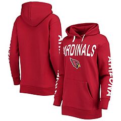 Men's Starter Heathered Gray/Cardinal Arizona Cardinals Home Run Raglan  Pullover Hoodie