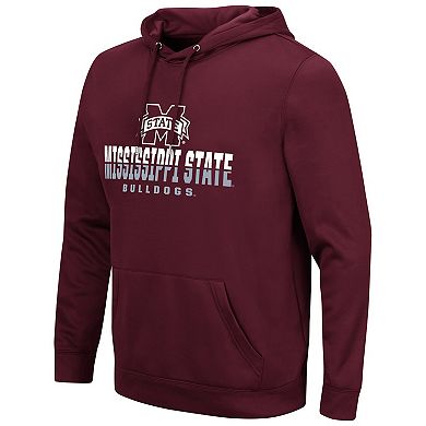 Men's Colosseum Maroon Mississippi State Bulldogs Lantern Pullover Hoodie
