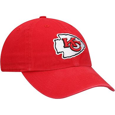 Youth '47 Red Kansas City Chiefs Logo Clean Up Adjustable Hat