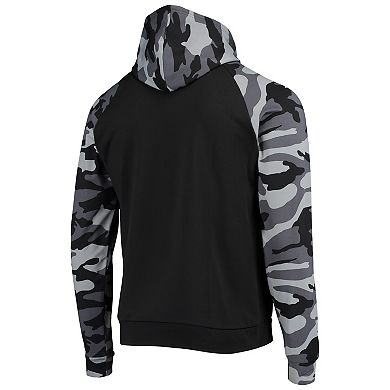 Men's FOCO Black San Francisco Giants Camo Raglan Pullover Hoodie