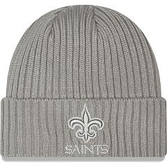 Youth New Era Black New Orleans Saints 2021 NFL Sideline Tech Cuffed Knit Hat