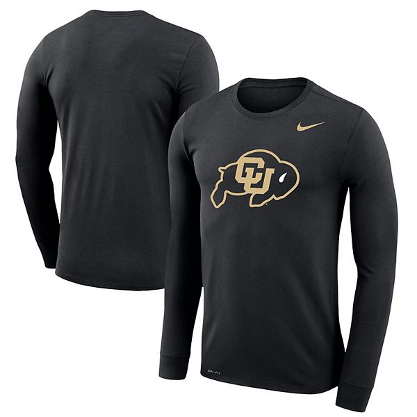 Men's Nike Black Colorado Buffaloes Legend Wordmark Performance Long ...